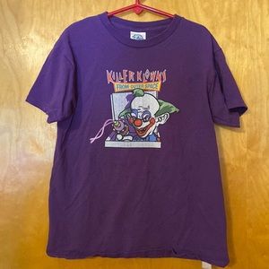 Killer Klowns from Outer Space Shorty Purple Halloween T Shirt Kids Medium M